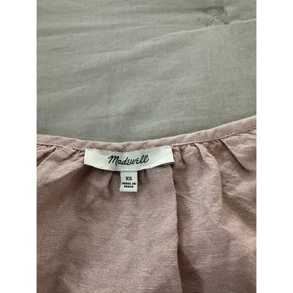 Madewell Lorelei Mini Dress Linen sz XS - Picture 4 of 5